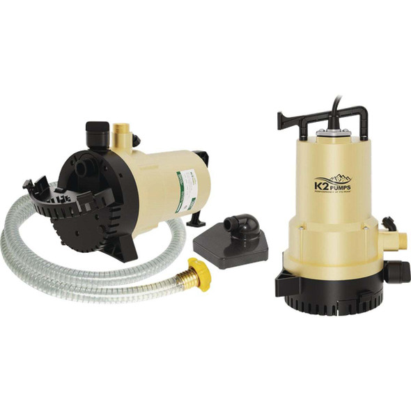 K2 1/4 HP 2-In-1 Submersible Utility & Transfer Pump UTM02501K