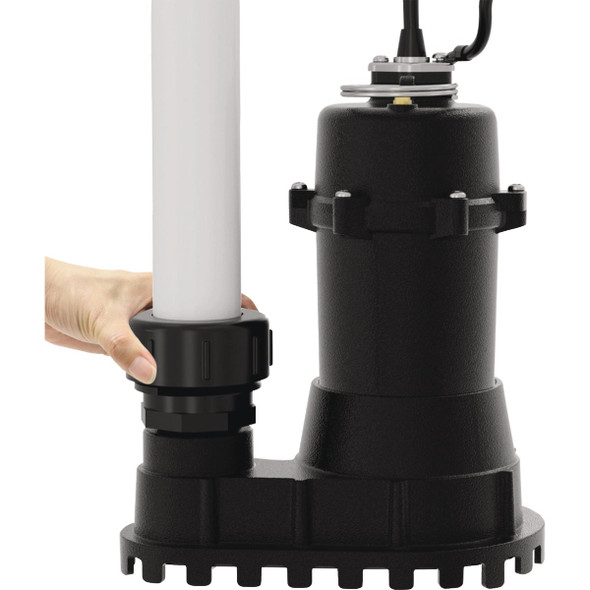 K2 1-1-2 In. Sump & Effluent Pump Quick-Connect Fitting AQC150K 417108