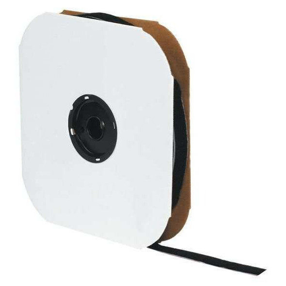 Tape Logic Reclosable Fastener, Rubber Adhesive, 75 ft, 4 in W, Black HLT126