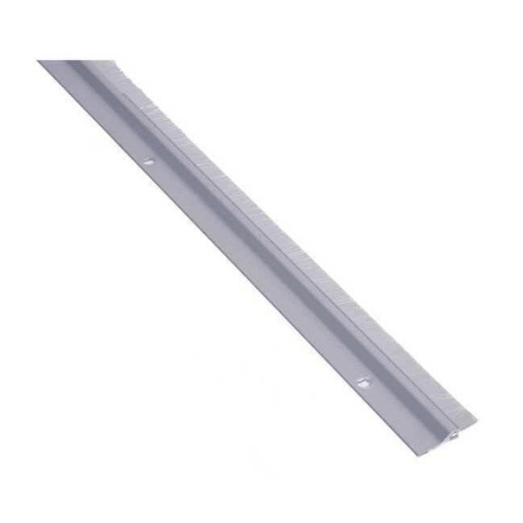 National Guard Door Weatherstripping,Silver,4 ft L 9600A-48"
