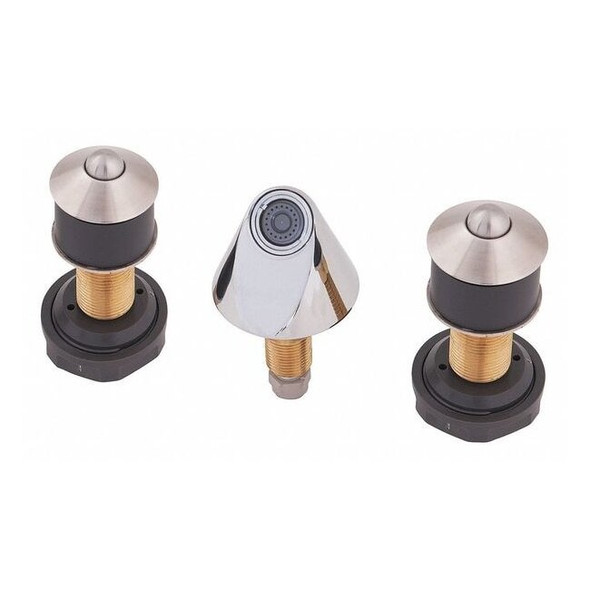 Bestcare Metering 8" Mount, 3 Hole Ligature Resistant Bathroom Faucet WH3377-WSF