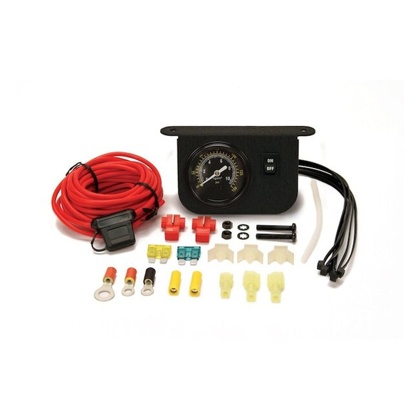 Viair Illuminated Dash Panel Gauge Kit, Black Face (150 PSI, 30 Amp) 20062