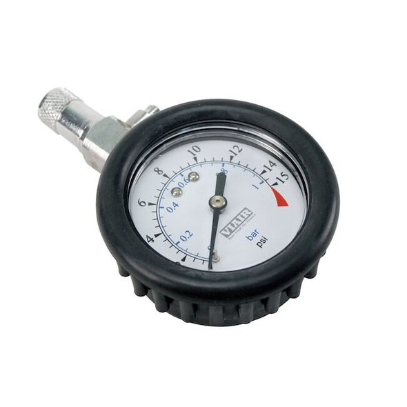 Viair 2.0" Tire Gauge w/Boot (0 to 15 PSI) 90058