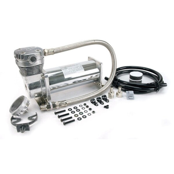 Viair Chrome Compressor Kit,3/8" Port,12V,100P 46043