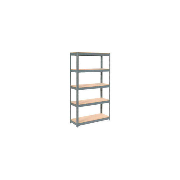 Global Industrial 5 Shelf Standard Duty Boltless Shelving Starter 48""Wx12""Dx84