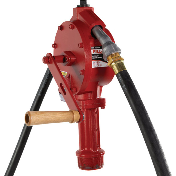 Fill-Rite Rotary Hand-Operated Fuel Transfer Pump with Nozzle Spout FR112