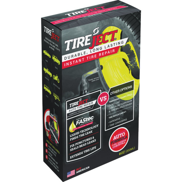 TireJect Car/Sedan 6 Oz. Instant Tire Repair Kit AutoK-6