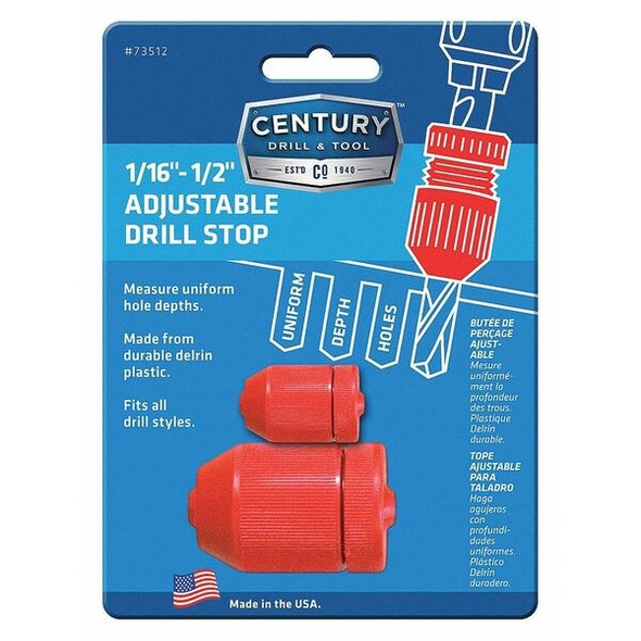 Century Drill & Tool Adjustable Drill Stop Set 73513