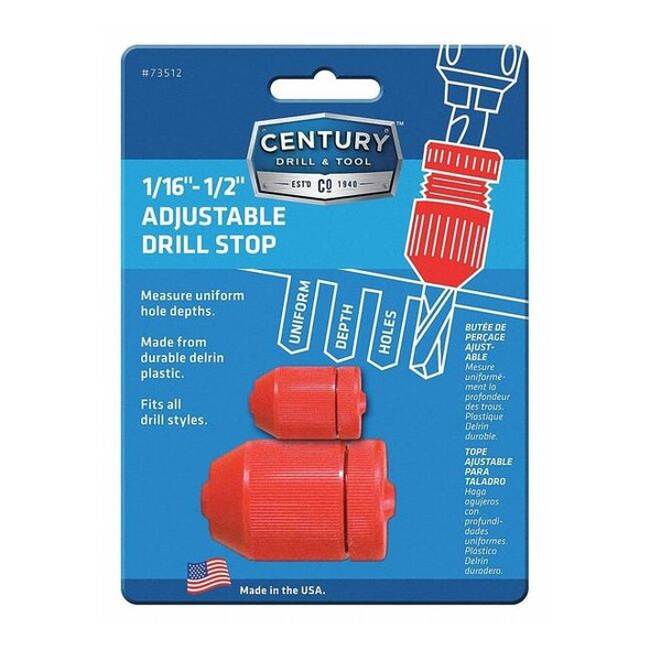 Century Drill & Tool Adjustable Drill Stop Set 73513