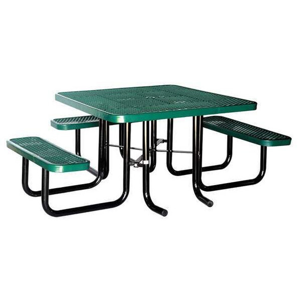 Manufacturer Varies ADA Picnic Table,80 in L,Green 4HUR4