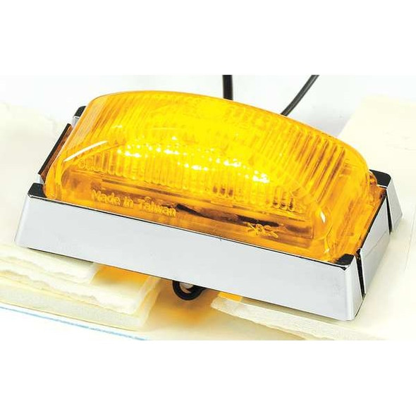 Maxxima Clearance Light, LED, Amber, Rect, 2-7/8 L AX17YB-KIT