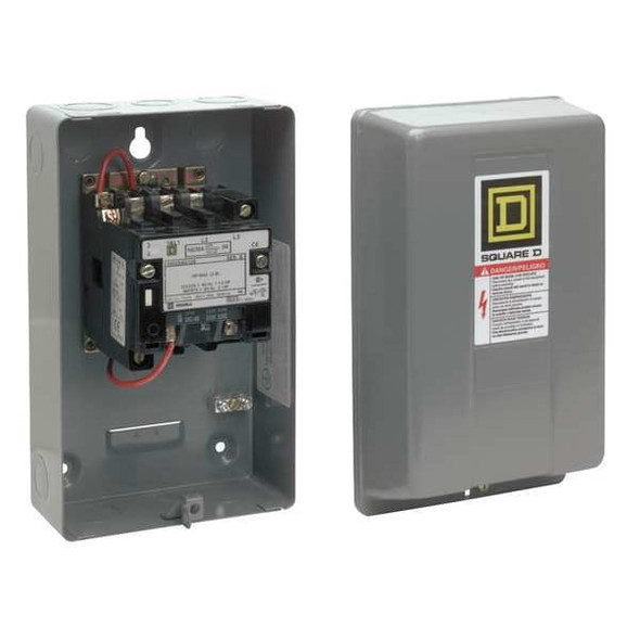 Square D 120VAC Non-Reversing Magnetic Contactor 3P 27A NEMA 1 8502SCG2V02S