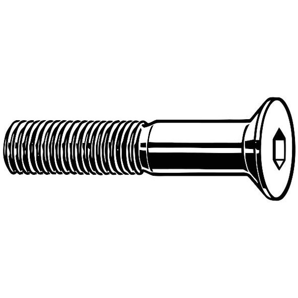 M10-1.50 Socket Head Cap Screw, Flat, Black Oxide Steel, 90 mm Length, 50 PK