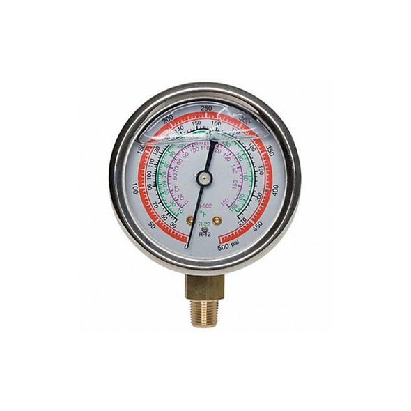 Dayton Gauge,2-3/4 In Dia,High Side,Red,500 psi 4PDK1 Dayton Gauge,2-3/4 In Dia,High Side,Red,500 psi 4PDK1