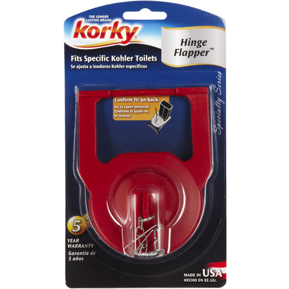 Korky Kohler Rubber Hinge Toilet Flapper for 1-Pc. Toilet Korky Kohler Rubber Hinge Toilet Flapper for 1-Pc. Toilet