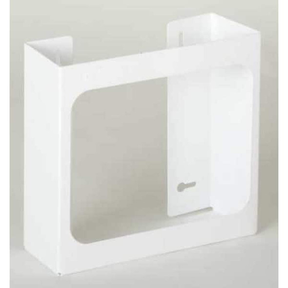 Glove Dispenser, Steel, Holds (2) Boxes ,White ,10"H x 12"W x 3-3/4"D
