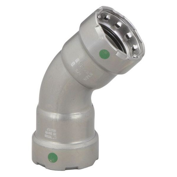 Viega MegaPress 45 elbow, 1-1/2" x 1-1/2" 25250 Viega MegaPress 45 elbow, 1-1/2" x 1-1/2" 25250