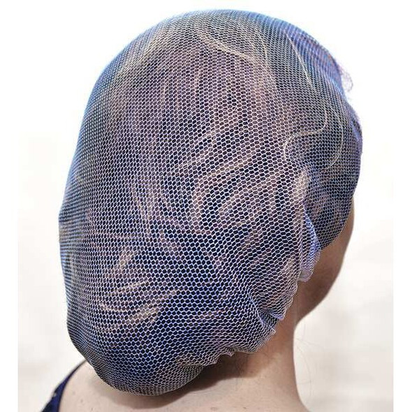 Action Chemical Hairnet, Nylon, 30 in Dia., Blue, XL, 1000 PK H30B