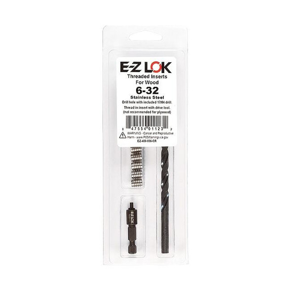 Thread Repair Kit, Knife Thread Inserts, 18-8 Stainless Steel, 10 Inserts