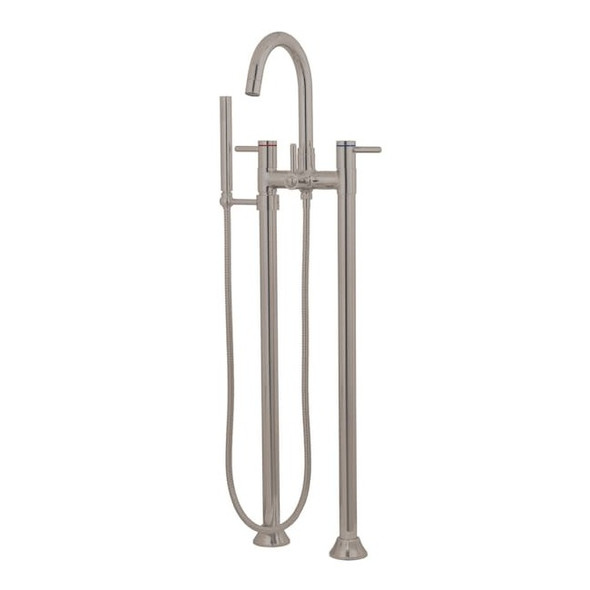 Kingston Brass Freestanding Tub Faucet, Brushed Nickel, Freestanding KS8358DL