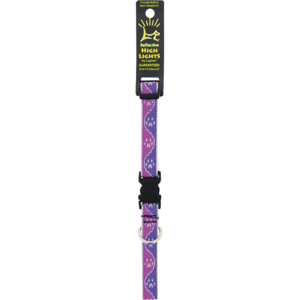 Lupine HL 3/4 In. Reflective Pink Paws 13 to 22 In. Adjustable Collar 48502