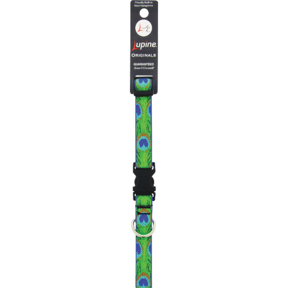 Lupine 3/4 In.  Woven Pattern Tail Feather  13 In. to 22 In.  Adjustable Collar