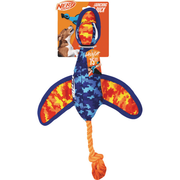 Nerf Dog 16.5 In. Nylon Digital Camo Crinkle Wing Launching Duck NF-7733