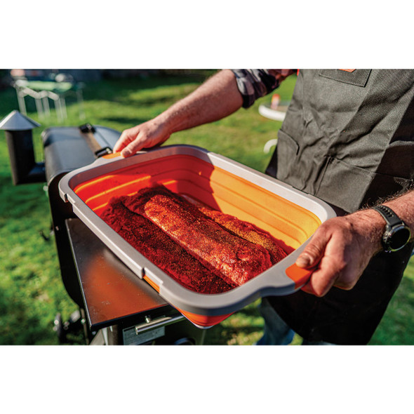 Drip EZ Xl Org Cllp Bbq Prep Tub TUBV2-XL-1-OR 834954