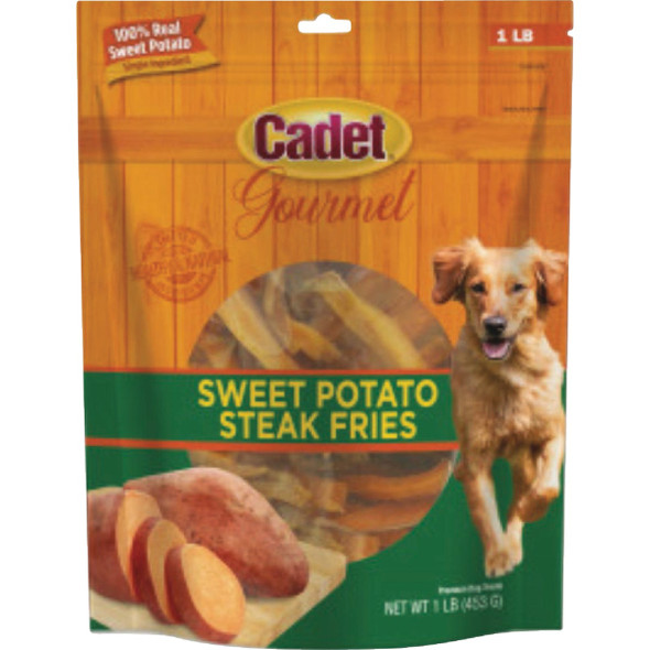 Cadet Gourmet Sweet Potato Fries Dog Treat, 1 Lb. C01386