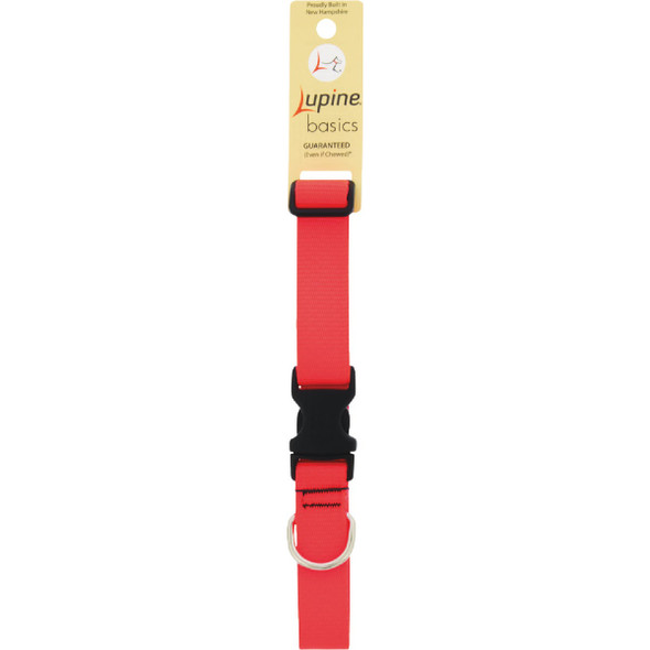 Lupine 1 In. Traditional Solid Blaze Orange 12 to 20 In. Adjustable Collar 52552