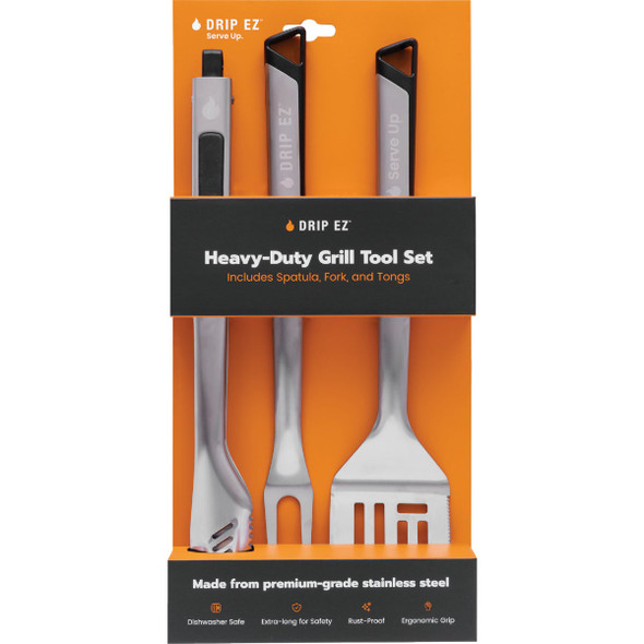 Drip EZ Heavy-Duty Grill Tool Set (3-Piece) GTS-1 870835