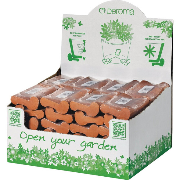 Deroma 1.6 In. Red Terra Cotta Planter Feet (3-Pack) M9330FZ 766551