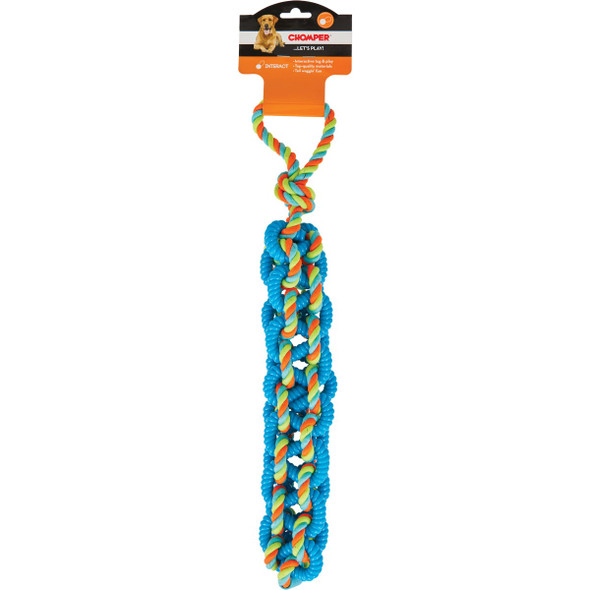 Boss Pet Chomper Braided TPR Rope Tug Dog Toy
