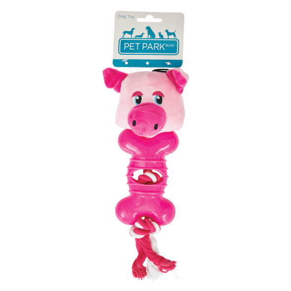 Boss Pet Pet Park Blvd Ropers Pig Dog Toy