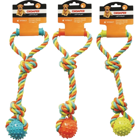 Boss Pet Chomper Rope Tugger with Spike Ball & Handle WB15520 737636