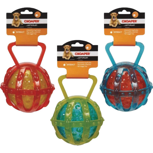 Boss Pet Chomper TPR Cage with Transparent Ball Dog Toy