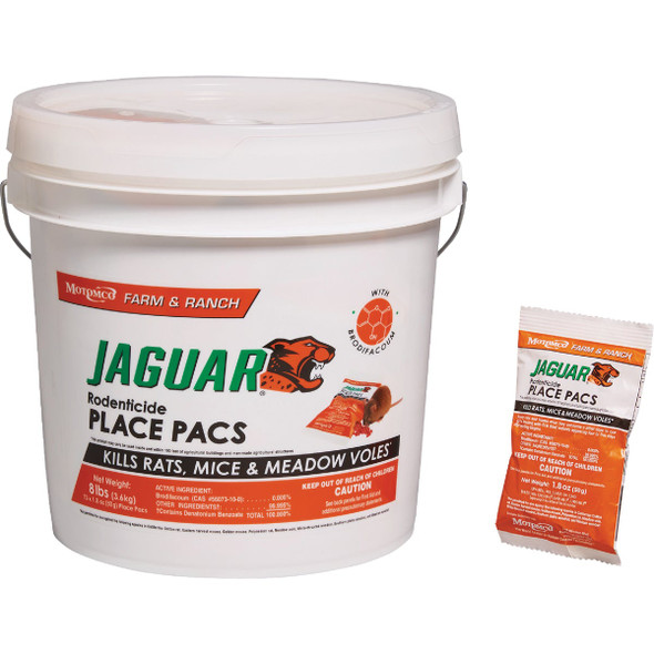 Jaguar 8 Lb. Rats, Mice, & Meadow Voles Place Pacs 31473