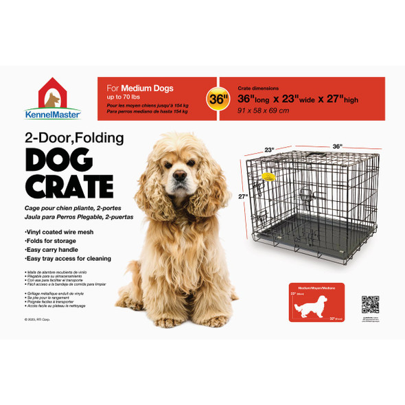 KennelMaster 36 In. H. x 24 In. W. Black Steel 8-Panel Exercise Pen