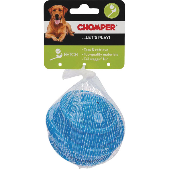 Boss Pet Chomper TPR Squeaky Spiral Ball Dog Toy WB15557 Boss Pet Chomper TPR Squeaky Spiral Ball Dog Toy WB15557