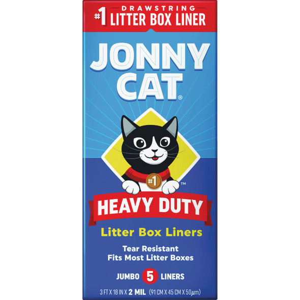 Jonny Cat Disposable Jumbo Litter Box Liner (5-Pack) C00154