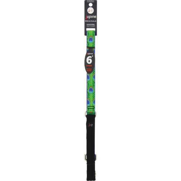 Lupine 1 In. x 6 Ft. Woven Pattern Tail Feather Dog Leash 32659