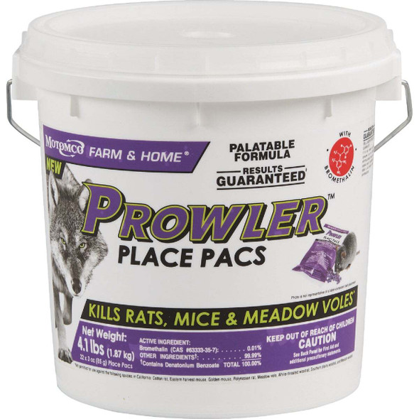Prowler 4.1 Lb. Rats, Mice, & Meadow Voles Place Pacs 22144