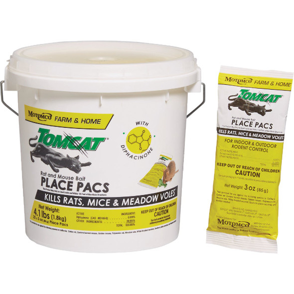 Tomcat 3 Oz. Rat & Mouse Bait Place Pacs (22-Pack)