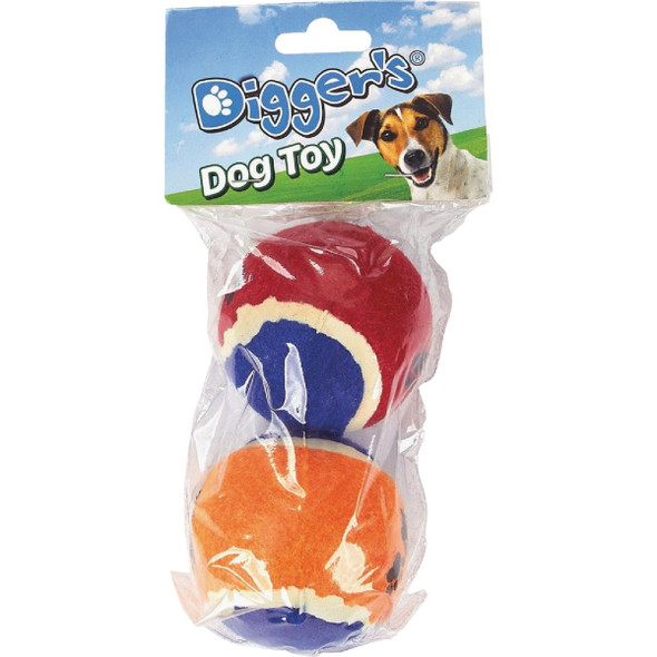 Boss Pet Digger's Tennis Ball Toy (2-Pack)