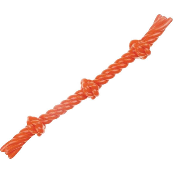 Boss Pet Infinity TPR 3-Knot TPR Rope Orange Dog Toy ZD2056 69