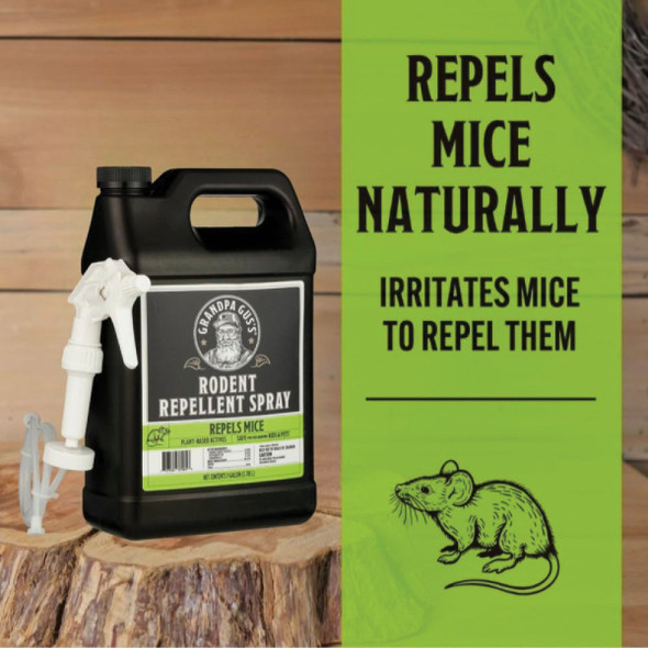 Grandpa Gus's 1 Gal. Ready To Use Trigger Spray All Natural Mouse Repellent Spray