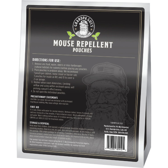 Grandpa Gus's Granular All Natural Mouse Repellent Pouch (30-Pack) GPP-30-6 728709
