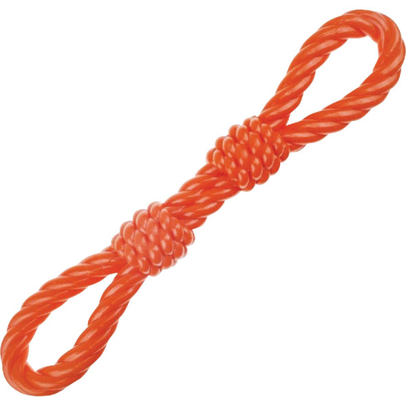 Boss Pet Infinity TPR Double Fist Tug Orange Dog Toy ZD2055 69