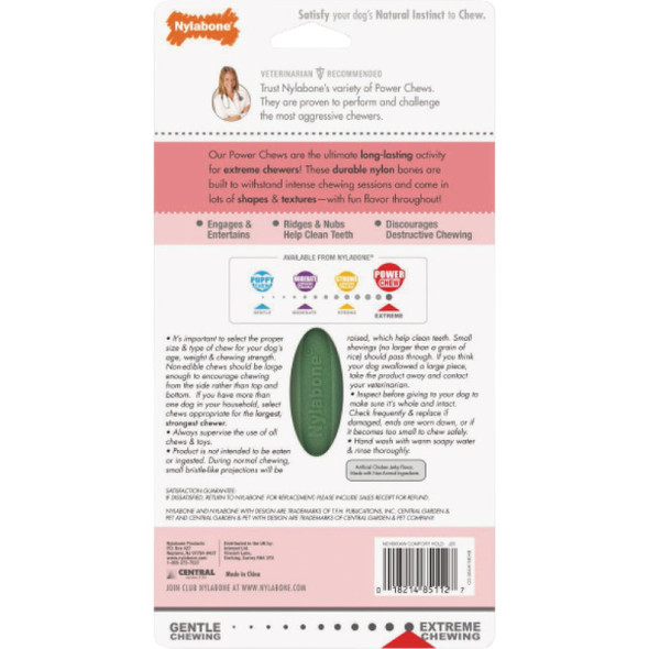Nylabone Power Chew Comfort-Hold Large Chicken Jerky Dental Chew Toy NEHB004WR 742152
