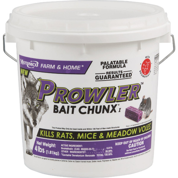Prowler 4 Lb. Rats, Mice, & Meadow Voles Bait Chunx 22294